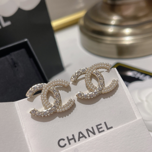 Chanel Earrings Chanel Crystals Pearls CC Earrings 