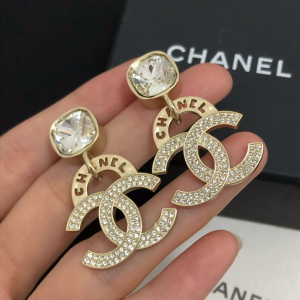 Chanel Earrings Chanel Crystals CC Pendant Earrings 