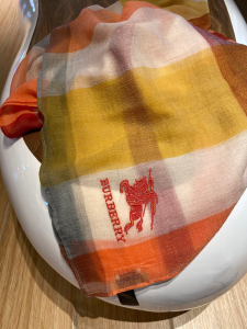 Luxury Womens Scarf Burberry Check Cashmere Silk Scarf 75x200CM A151PP240 AA169393