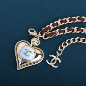 Luxury Womens Belts Chanel Leather Chain Pendant Heart Belt A205PP350 AA169770