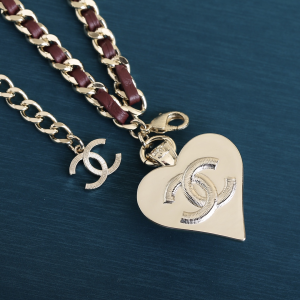 Luxury Womens Belts Chanel Leather Chain Pendant Heart Belt A205PP350 AA169770