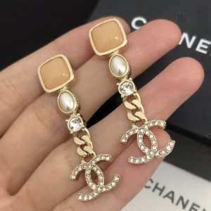 Chanel Earrings Chanel Crystals CC Pendant Earrings 