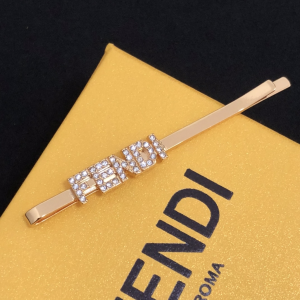 Luxury Womens Jewelry Fendi Hair Clips with Crystals A39PP110 AA169850
