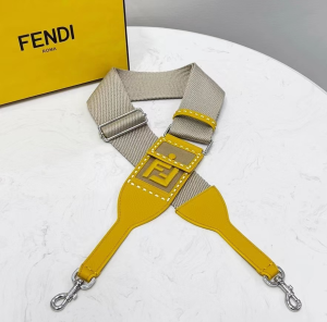Fendi Shoulder Strap Beige and Yellow Ribbon Fendi Shoulder Strap Beige and Yellow Ribbon
