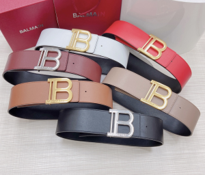 Burberry Monogram B Calf Leather Belt 70MM 