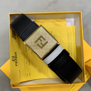 Fendi Square FF Buckle Calf Leather Belt 40MM 