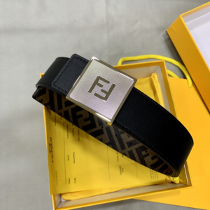 Fendi Square FF Buckle Calf Leather Belt 40MM 