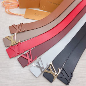 Luxury Womens Belts Louis Vuitton LV Calf Leather Belt 70MM A175PP340 AA170320