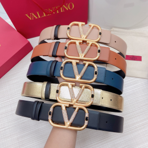 Valentino Vlogo Calf Leather Belt 40MM 