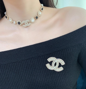 Luxury Womens Jewelry Chanel Necklace Chanel Crystals CC Necklace A152PP180 AA170264