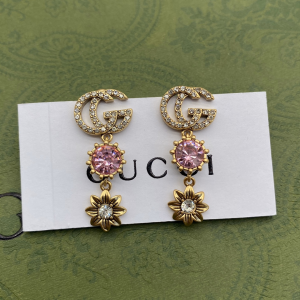 Gucci Earrings Gucci Crystals GG Flower Earrings 