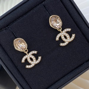 Chanel Earrings Chanel CC Pearl Earrings 
