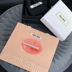 Replica Womens Jewelry Miu Miu Hair Clip in Plexiglas A205PP170 AA170566