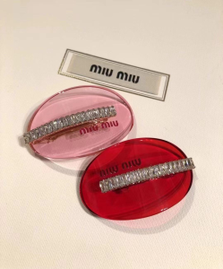 Replica Womens Jewelry Miu Miu Hair Clip in Plexiglas A205PP170 AA170566