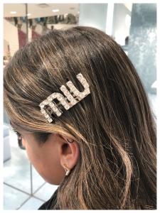 Replica Womens Jewelry Miu Miu Hair Clip with Crystals A205PP150 AA170564
