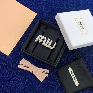 Replica Womens Jewelry Miu Miu Hair Clip with Crystals A205PP150 AA170564