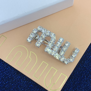 Replica Womens Jewelry Miu Miu Hair Clip with Crystals A205PP150 AA170564