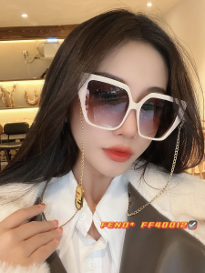 Replica Womens Sunglasses Fendi Luxury Sunglasses FF40012 Cream A182PP150 AA170476