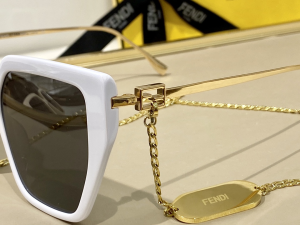 Replica Womens Sunglasses Fendi Luxury Sunglasses FF40012 White A182PP150 AA170475