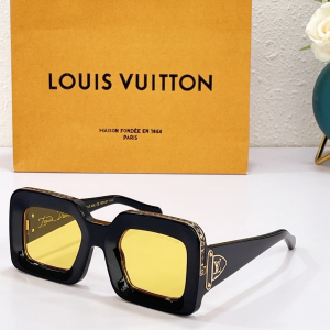 Louis Vuitton Luxury Sunglasses Z1591E Black 