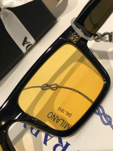 Replica Womens Sunglasses Prada Luxury Sunglasses SPR19WF Black A182PP150 AA170530