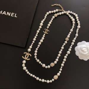 Chanel Necklace Chanel Pearls CC Long Necklace 