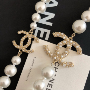 Luxury Womens Jewelry Chanel Necklace Chanel Pearls CC Long Necklace A39PP280 AA170627