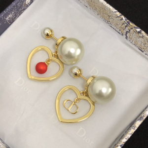 Dior Earrings Dior Gold Heart Tribales Earrings 