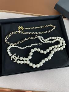 Luxury Womens Belt Chanel Belt Chanel CC Pearls Belt A175PP280 AA171268