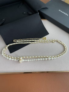 Chanel Belt Chanel Leather Chain and Pearls Belt 