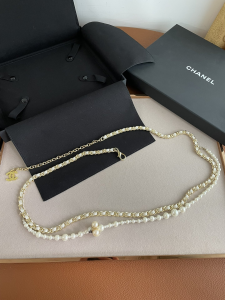 Luxury Womens Belt Chanel Belt Chanel Leather Chain and Pearls Belt A175PP280 AA171269