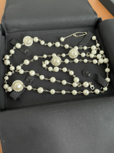 Luxury Womens Belt Chanel Belt Chanel Vintage Pearls Belt A175PP280 AA171264