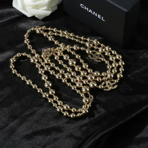 Luxury Womens Belt Chanel Belt Chanel CC Gold Ball Necklace A152PP280 AA171225