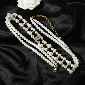 Chanel Belt Chanel Crystals CC Pearls Necklace 