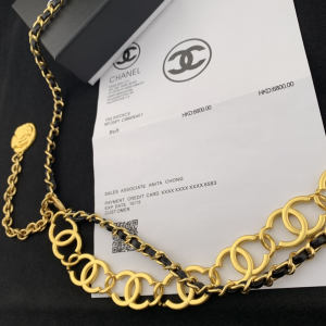 Luxury Womens Belt Chanel Belt Chanel Gold CC Links Necklace A152PP280 AA171227