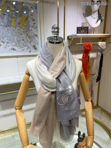 Luxury Womens Scarf Chanel CC Logo Silk Scarf A151PP230 AA170958