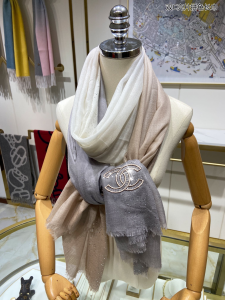 Luxury Womens Scarf Chanel CC Logo Silk Scarf A151PP230 AA170958