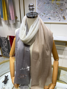 Luxury Womens Scarf Chanel CC Logo Silk Scarf A151PP230 AA170958