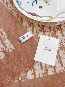 Luxury Womens Scarf Dior Oblique Silk Scarf in Brown 100x200A151PP260 AA170953