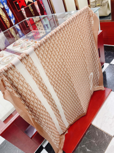 Luxury Womens Scarf Dior Oblique Silk Scarf in Brown 100x200A151PP260 AA170953