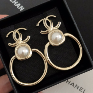 Luxury Womens Jewelry Chanel Earring Chanel Gold CC Earrings A39PP130 AA171557