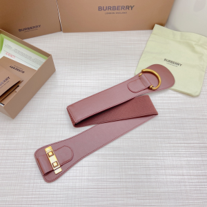 Luxury Womens Belts Burberry Leather Belt in Brown 50MM A175PP340 AA172007