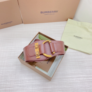 Luxury Womens Belts Burberry Leather Belt in Brown 50MM A175PP340 AA172007