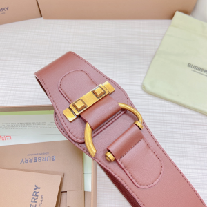 Luxury Womens Belts Burberry Leather Belt in Brown 50MM A175PP340 AA172007