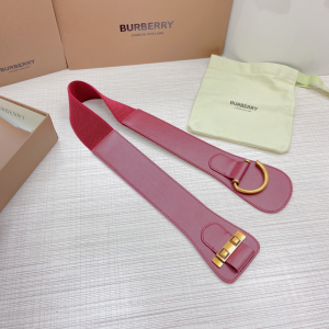Luxury Womens Belts Burberry Leather Belt in Red 50MM A175PP340 AA172006