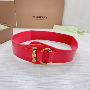 Luxury Womens Belts Burberry Leather Belt in Red 50MM A175PP340 AA172009