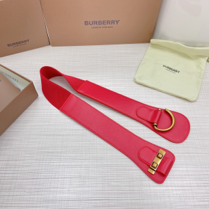 Luxury Womens Belts Burberry Leather Belt in Red 50MM A175PP340 AA172009