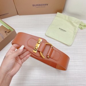 Burberry Leather Belt Tan 50MM 