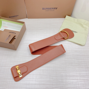 Luxury Womens Belts Burberry Leather Belt in Tan 50MM A175PP340 AA172008