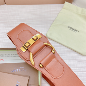 Luxury Womens Belts Burberry Leather Belt in Tan 50MM A175PP340 AA172008